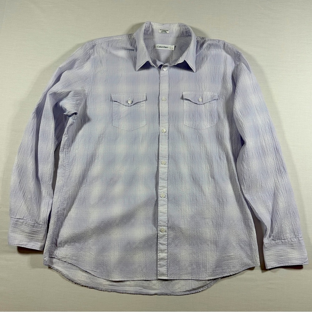 Men’s Calvin Klein Gauze Shirt Size Large​​​​